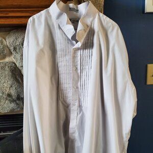 TDC Men's White Tuxedo Shirt size 20-20 1/2